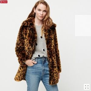 JCrew Leopard Faux Fur Coat - NWT - The Original!
